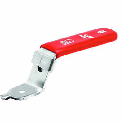 Valvole industriali Accessori per valvole a sfera Leve per valvole a sfera 3 pezzi senza piastra di fissaggio acciaio inossidabile 304 Corrisponde alle valvole cod. RBIFC, RBISWC, RBIBWC