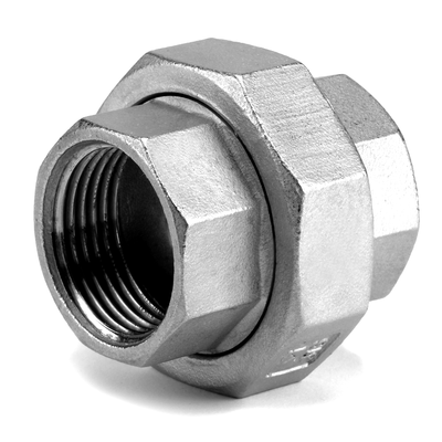 ISO Threaded unions Conical seat  Stainless steel 316 FEMALE / FEMALE CASTING UNIONS