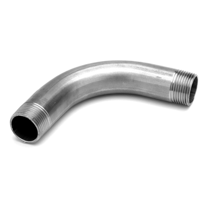 Raccordi e accessori filettati ISO Gomiti 90° maschio / maschio curva ad ampio raggio Gas BSP acciaio inossidabile 316