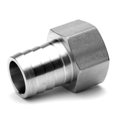 ISO Threaded unions  HEXAGON BSP FEMALE HOSE BARBS Stainless steel 316L