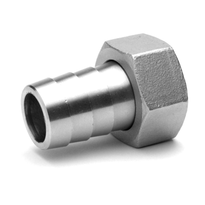 ISO Threaded unions  2 PIECES HOSE END / ROTARY NUT Stainless steel 316L