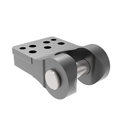 Attacco di sollevamento a spalla con perno con anello cascante di sicurezza, secondo AUDI