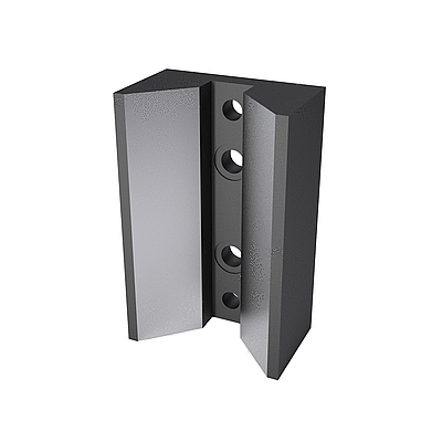 Guía prismatica, Acero