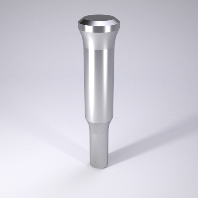 Punch with tapered head, stepped, round, with ejector pin, ~DIN&nbsp;5118&nbsp;Shape&nbsp;F