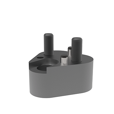 Triangle retainer, for punches ISO&nbsp;8020 with anti-rotation element