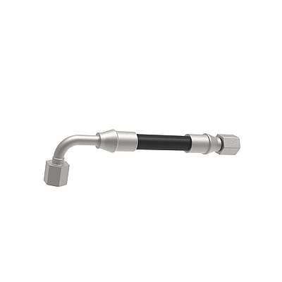 Tubo flessibile DN5 con raccordo a cono da 24°, diritto/90°