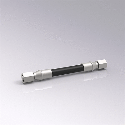 Tubo flessibile DN10 con raccordo a cono da 24°, diritto/diritto