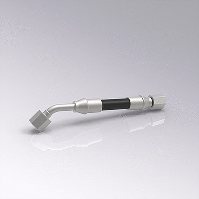 Tubo flessibile DN10 con raccordo a cono da 24°, diritto/45°