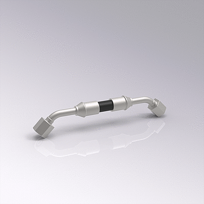 Tubo flessibile DN10 con raccordo a cono da 24°, 45°/45°