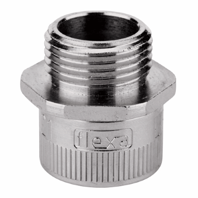LIF Metal screwed conduit connector with fixed outer thread