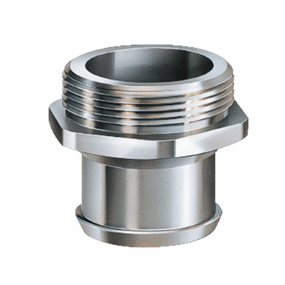 Conduit olive with hexagon wrench surface, nickel-plated brass, connecting thread PG acc. to DIN 40430, incl. O-Ring, temperature range: -40°C up to +250°C