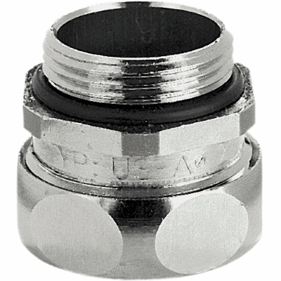 Saftey-type screwed conduit connector with ferrule, sealing and O-ring, PG thread acc. to DIN 40430 for all strip-wound conduit types