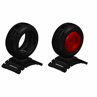 Rotatable holder with velcro tape fastening