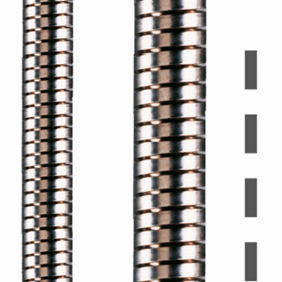 Special protective conduit helix for sensor technology and beam wave guide technology