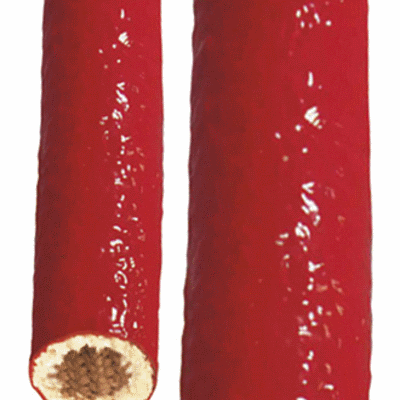 Fire protection conduit calcium silicate braiding, silicone sheathing