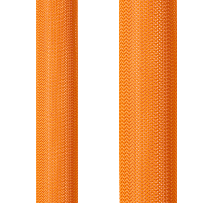 Wire braiding orange made of PET monofiles, round braiding