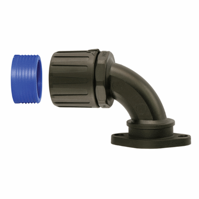 90° elbow conduit flange fitting