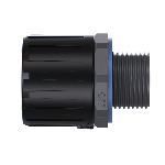 Straight conduit fitting, external thread