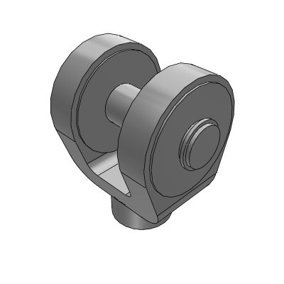 Terminale a forcella con perno