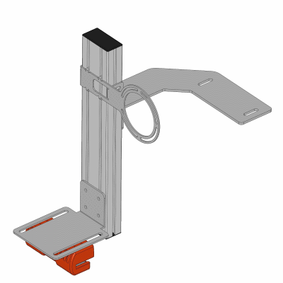 SUPPORT VERTICAL LAME + VENTILATEUR INT 2