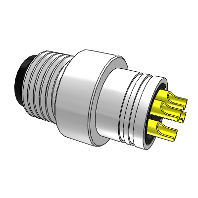 M8-4 core A male plug