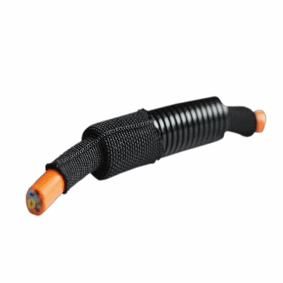 Woven hose, heat-shrinkable