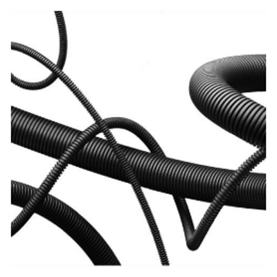 Corrugated conduit for high dynamic flexing movements