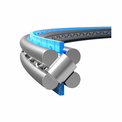 Kreuzrollenlager/geschliffene Laufbahn