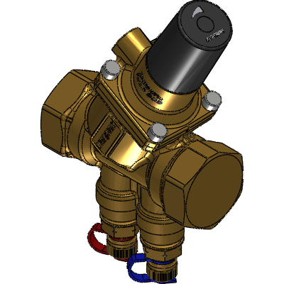 Frese By design, the valve has a high Kv value which means it achieves the lowest pressure loss of any comparable differential pressure control valve on the market. Due to fluctuating differential pressures, heating and cooling systems often create noise because the thermostatic control valves are unable to close completely. Despite the more regular use of variable speed pumps, in larger systems the differential pressure will increase when the system is in a partial load condition. This causes an increase in system noise and the control valves to regulate inefficiently. The PV Compact Valve ensures a constant differential pressure across the load or circuit and subsequently, very accurate control valve regulation. Due to the compact design of the valve it is easily installed in both domestic and commercial heating and cooling systems. Industrial Valves