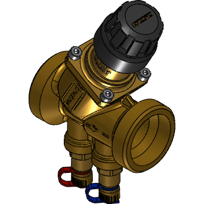 Frese Designed to combine automatic balancing and full modulating control regardless of the preset flow. The innovative design of OPTIMA Compact introduces an intelligent control valve that adjusts automatically to the preset flow in order to provide full modulating control. When the installer presets the valve according to the maximum designed flow, the stroke of the control valve remains the same thus providing 100% modulating control. In practical terms, OPTIMA Compact ensures that there is no overflow and that below the design flow the actuator has absolute authority. Furthermore, OPTIMA Compact combines all those features that are necessary to ease the work of designers and installers: The wide (up to 800kPa) differential pressure range meets the requirements of most applications The compact design and the user-friendly presetting unit guarantee easy installation and commissioning. OPTIMA Compact pressure independent control valve (PICV) is used in heating and cooling systems with Fan Coil Units, Chilled Beams or other terminal unit applications. OPTIMA Compact provides modulating control with full authority regardless of any fluctuations in the differential pressure of the system. It combines an externally adjustable automatic balancing valve , a differential pressure control valve and a full authority modulating control valve . 100% control of the water flow in the building is achieved easily, while creating high comfort and energy savings at the same time. An additional benefit is that no balancing is required if further stages are added to the system, or if the dimensioned capacity is changed. Energy saving due to optimal control, lower flow and pump pressure. Maximized ΔT due to faster response and increased system stability. Industrial Valves