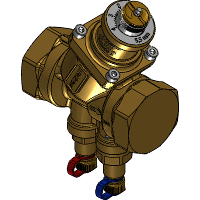 Frese OPTIMA Compact Veriflow pressure independent balancing & control valve (PIBCV) is used in heating and cooling systems in applications with Fan Coil Units, Chilled Beams or other terminal unit applications. The unique P/T plug design allows for both flow verification and verification of minimum differential pressure across the whole valve for optimal pump energy saving. OPTIMA Compact Veriflow provides modulating control with full authority regardless of any fluctuations in the differential pressure of the system. OPTIMA Compact Veriflow combines an externally adjustable automatic balancing valve , a differential pressure control valve and a full authority modulating control valve . OPTIMA Compact Veriflow makes it simple to achieve 100% control of the water flow in the building, while creating high comfort and energy savings at the same time. An additional benefit is that no balancing is required if further stages are added to the system, or if the dimensioned capacity is changed. Energy saving due to optimal control, lower flow and pump pressure. Maximized ∆T due to faster response and increased system stability. Industrial Valves