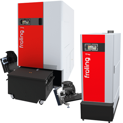 Wood chip-fired boiler