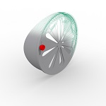 HoKa slot valve round version with connecting piece prepared for pipe Ø