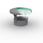 HoKa PVC outlet cowl with socket