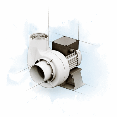 Small radial fan