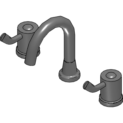 Galvin Engineering CliniLever Chrome Plated Brass Hospital Basin Set Fixed 150 CD Industrial Valves