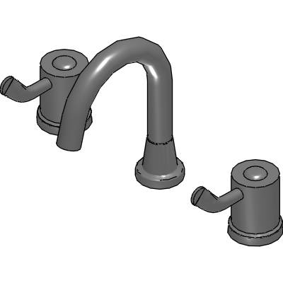 Galvin Engineering CliniLever Chrome Plated Brass Hospital Basin Set Fixed 80 CD Industrial Valves