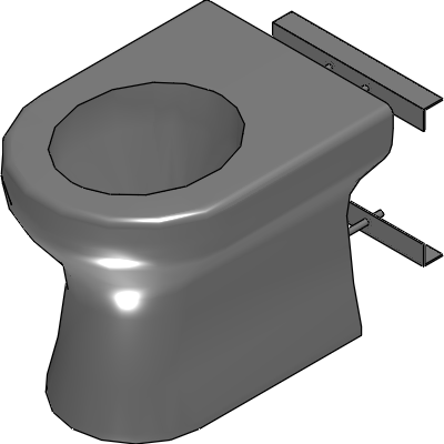 Galvin Engineering Wallgate Anti-Ligature, Anti-Vandal Solid Surface Seatless Back to Wall WC Pan P Trap 425 x 511 Industrial Valves