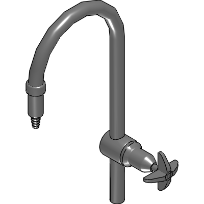 Galvin Engineering Chrome Plated Brass Lab Set 1-Way Type 16 Swivel JV #16XT Tube Nozzle Industrial Valves