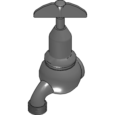 Galvin Engineering Vandal Resistant Chrome Plated Brass JV Hose Tap Hot Industrial Valves
