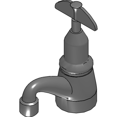 Galvin Engineering Vandal Resistant Chrome Plated Brass JV Pillar Tap Aerated (Raised) Cold Industrial Valves