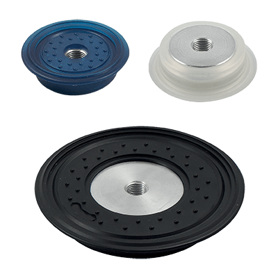 Suction cup with disc