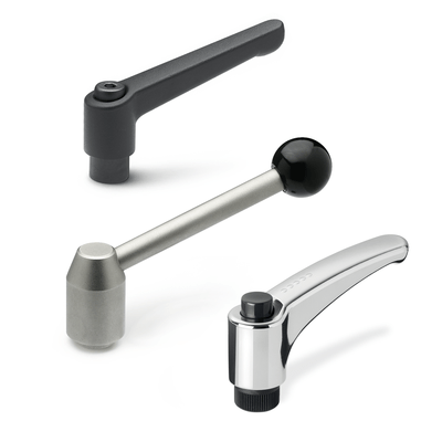Adjustable hand levers, tension levers