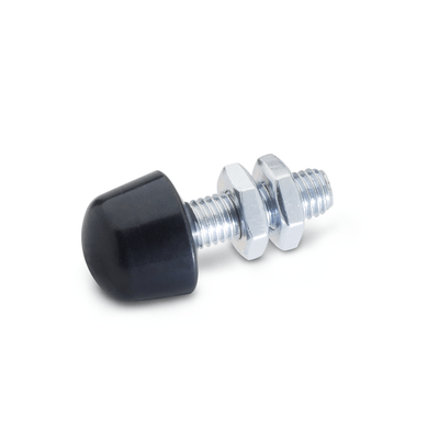 GN 708.1 Clamping Screws, Steel, with Rubber Thrust Pad