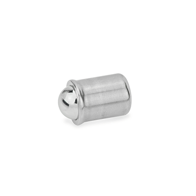 GN 614 Spring Plungers, Stainless Steel, Press-On Type, with Ball