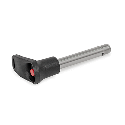 GN 114.12 Locking Pin, Pin Stainless Steel, L-Handle Plastic, with Axial Lock (Pawl)