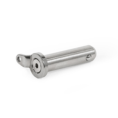 GN 124.3 Locking Pins, Stainless Steel, with Axial Lock (Ball Retainer)