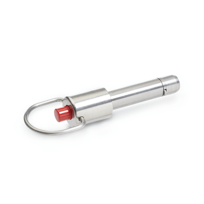 GN 214.3 Locking Pins, Stainless Steel, Slide Plastic, with Axial Lock