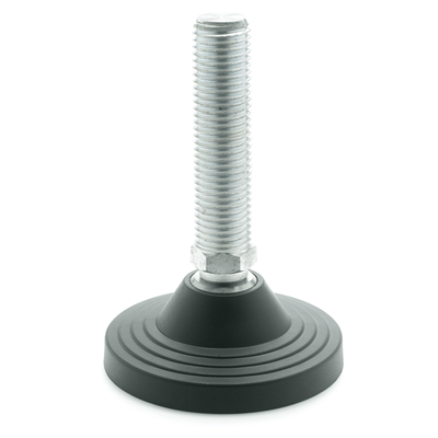 GN 244 Leveling Feet without Mounting Holes, Plastic / Steel