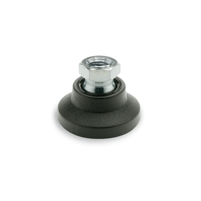 GN 343.3 Leveling Feet, Foot Plastic, Internal Thread Steel